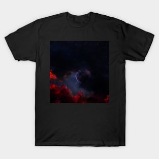 Gothic moon clouds darkness dark aesthetic love romantic vampire stars love T-Shirt